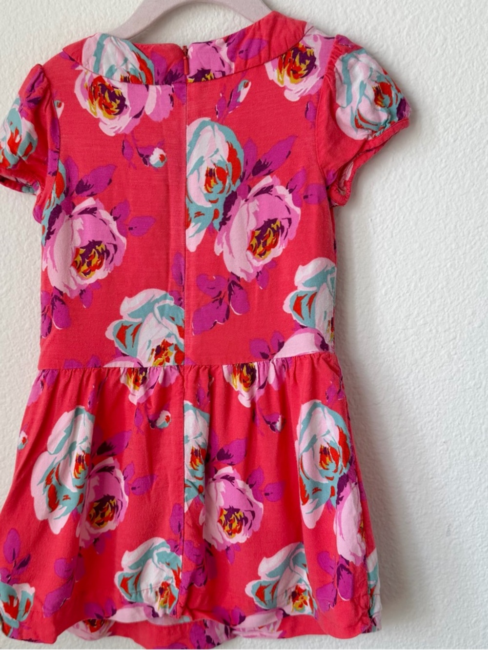 Mini Boden 2-3Y Colorful Floral Tiered Jersey Dress - Picture 5 of 7